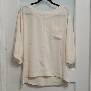 Chico's Silky Cream Top